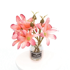 Легкий Лосось Пластиковые цветочные миниатюрные украшения, аксессуары для кукольного домика с микро-ландшафтом, притворяясь опорными украшениями, светлый померанцевый, 80 мм