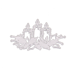 Матовый Платиновый Цвет Углеродистая сталь разрезает трафареты, для diy scrapbooking / фотоальбом, декоративная тисняющая бумажная карточка, свеча, матовый цвет платины, 6.5x10.6 см