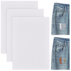 Белый Самоклеющиеся нетканые материалы, водорастворимые ткани, прямоугольные, белые, 29.8~30x20~21x0.02 см