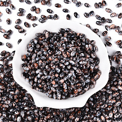 Верблюжий Спрей роспись стекла бисер, овальные, верблюжие, 7x4~4.5 мм, отверстие : 0.9 мм, Около 2500 шт / фунт