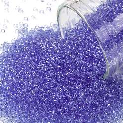 (13) Transparent Light Sapphire TOHO Round Seed Beads, Japanese Seed Beads, (13) Transparent Light Sapphire, 15/0, 1.5mm, Hole: 0.7mm, about 3000pcs/bottle, 10g/bottle