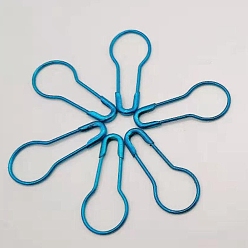 Озёрно--синий Контакты железа безопасности, булавка из калебаса / тыквы, штифт лампочки, швейный инструмент, Плут синий, 22x10x1.5 мм, около 1000 шт / упаковка