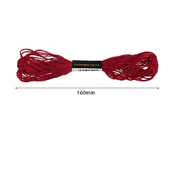 Фиолетовый Нитки хлопчатобумажные швейные, фиолетовые, 3 мм, около 8.57 ярдов (7.84 м) / моток