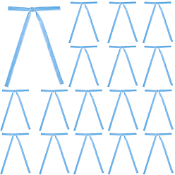 Светло-Голубой 30шт. бархатный бант, с проволочными стяжками, для поделок подарочная упаковка свадебные конфеты украшение партии, Небесно-голубой, 170~185x130~133x6 мм