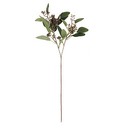 Зеленый Пластиковый искусственный лист, для вазы цветочная композиция украшение свадебного букета, зелёные, 450 мм