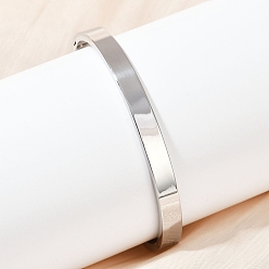 Нержавеющая Сталь Цвет 201 браслеты из нержавеющей стали для женщин, цвет нержавеющей стали, 1/4 дюйм (0.6 см), внутренний диаметр: 2-3/8x2 дюйм (6x5 см)