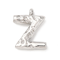 Letter Z 304 подвески из нержавеющей стали, письмена, Письмо Z, 21.5x17.5x4.5 мм, отверстие : 2.5 мм