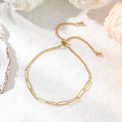 Золотой Латунные цепочки-скрепки и цепочки-слайдеры для женщин, золотые, 10-3/4 дюйм (27.2 см)