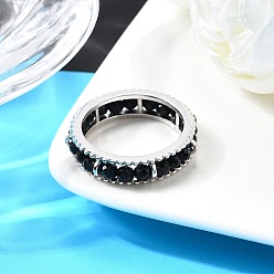 Шпинель Оригинальный дизайн 925 кольца из стерлингового серебра, с натуральной шпинелью, Реальная платина, 5.5 мм, внутренний диаметр: 18 мм