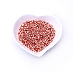 Розовое Золото Латунные бусины, долговечный, круглые, розовое золото , 1/4 дюйм (6 мм)