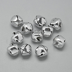 Серебро Металлические кулоны "колокольчики", серебряные, 10 мм