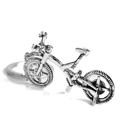 Платина Сплав брелок, велосипед, платина, 5.8x3.2 см