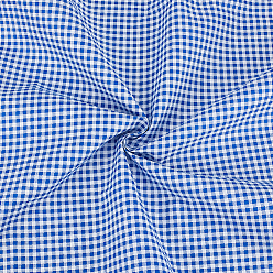 Dark Blue Polyester Fabric, Clothing Accessories, Tartan Pattern, Dark Blue, 2000x1605x0.1mm