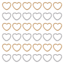 Платиновый & Золотой 100 шт 2 цвета железные прыжковые кольца, текстурированные открытые кольца для прыжков, платиной и золотом, 12 датчик, 12x14x2 мм, внутренний диаметр: 9x11 мм, 50 шт / цвет