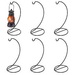 Черный 6 Подставка для украшения из железной проволоки, держатель воздушного растения, вешалка для террариума, полукруг, чёрные, 104x145x235 мм