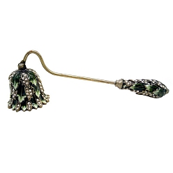 Античная Бронза Металлический фитиль для тушения пламени свечи, автоматический огнетушитель, для безопасного тушения пламени свечи, античная бронза, 170x60x45 мм