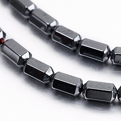 Non-magnetic Hematite Non-magnetic Synthetic Hematite Beads Strands, Beads Strands, Faceted, Oval, 5x3x3mm, Hole: 1mm, about 80pcs/strand, 15.7 inch(40cm)