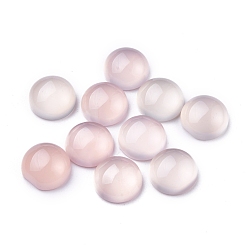 Chalcedony Natural Chalcedony Cabochons, Half Round, 10x4~5mm