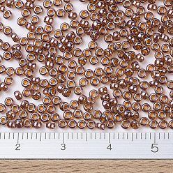 (RR327) Transparent Dark Raspberry Luster MIYUKI Round Rocailles Beads, Japanese Seed Beads, (RR327) Transparent Dark Raspberry Luster, 11/0, 2x1.3mm, Hole: 0.8mm, about 1100pcs/bottle, 10g/bottle