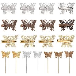 (52) Непрозрачная лаванда Набор для изготовления палочек для волос Butterflay, в том числе железные стержни для волос, латунная фурнитура заколки для волос, разноцветные, Выводы для волос: 30 шт. / компл.