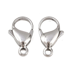 Нержавеющая Сталь Цвет Устойчивы к потускнению 304 застежки-клешни из нержавеющей стали, застежки на спусковой крючок, цвет нержавеющей стали, 19x12x5 мм, отверстие : 2.5 мм