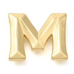 Letter M Стойки обшивки латунные подвески, долговечный, без кадмия и без свинца, подвески с буквой az~z, Буква М, 17.5x22x6 мм, отверстие : 3.5x2 мм