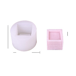 Cube Силиконовые формы, формы для украшения, формы для литья гипсовой смолы, белые, кубические, 63x46 мм