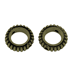 Античная Бронза Тибетском стиле сплава кольцевые браслетов, без кадмия, без никеля и без свинца, античная бронза, 13x3 мм, отверстие : 1.5 мм