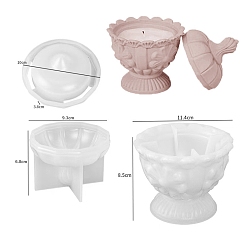 Другие Силиконовые формы для подсвечников своими руками, формы для литья смолы, для уф-смолы, белые, пищевой, 119x50 мм