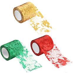 (52) Непрозрачная лаванда 3 рулоны 3 цветные полиэстеровые кружевные ленты для отделки шитья, разноцветные, 2-3/8 дюйм (60 мм), 1 рулон / цвет