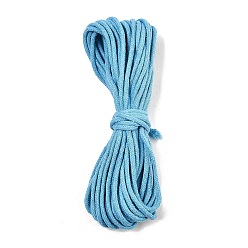 Темно-Голубой Круглый плетеный шнур из поликоттона, для diy craft, глубокое синее небо, 4 мм, около 10.94 ярдов (10 м) / пачка