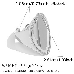Couleur Acier Inoxydable 304 anneaux ouverts pour manchettes en acier inoxydable, oeil de cheval, couleur inox, diamètre intérieur: 18.6 mm