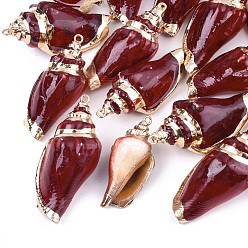 Темно-Красный Аэрозольная краска и гальванические спиральные подвески, с железной фурнитурой, золотой свет, темно-красный, 36~50x16~24x14~20 мм, отверстие : 2 мм