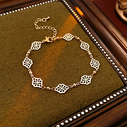 Золотой Полые латунные браслеты-облака для женщин, золотые, 9-5/8 дюйм (24.4 см)