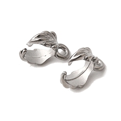 Нержавеющая Сталь Цвет 304 нержавеющей стали ледоруб прижимные поручительств, лист, цвет нержавеющей стали, 10.5x3.5 мм, отверстие : 1.1 мм, штифты : 0.7 мм