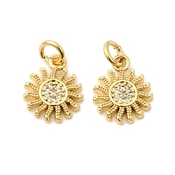 Настоящее золото 18K Латунь прелести циркония кубической, с целью перехода в кольце, долговечный, без свинца и без кадмия, солнце, реальный 18 k позолоченный, 13x11x1.8 мм