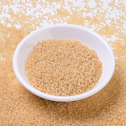 (RR132FR) Матовый Прозрачный Светлый Топазовый AB Миюки круглые бусины рокайль, японский бисер, (rr 132 fr) матовый прозрачный светлый топаз ab, 11/0, 2x1.3 мм, Отверстие: 0.8 мм, о 1100 шт / бутылка, 10 г / бутылка