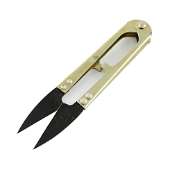 Dark Khaki Sharp Steel Scissors, Dark Khaki, Black, 109x23x11mm