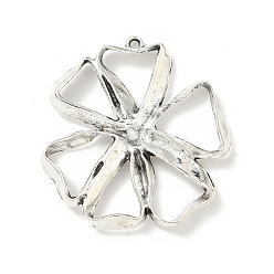 Античное Серебро Сплавочные подвески тибетского стиля, формы цветка, без кадмия и без свинца, античное серебро, 46x43x4 мм, отверстие : 1.8 мм, 116 шт / 1000 г