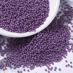 (RR4490) Duracoat Dyed Opaque Anemone MIYUKI Round Rocailles Beads, Japanese Seed Beads, 11/0, (RR4490) Duracoat Dyed Opaque Anemone, 2x1.3mm, Hole: 0.8mm, about 50000pcs/pound