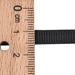 Черный Grosgrain ленты, чёрные, 1/4 дюйм (6 мм), около 100 ярдов / рулон (91.44 м / рулон)