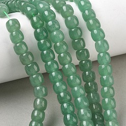 Green Aventurine Natural Green Aventurine Beads Strands, Barrel, 8x7mm, Hole: 1.4mm, about 54pcs/strand, 14.96''(38cm)