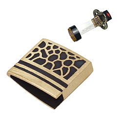 Золотой Латунный зажим для воротника хабаки для клинка японского меча, золотые, 33x30x10 мм, внутренний диаметр: 7.5x26.5 мм