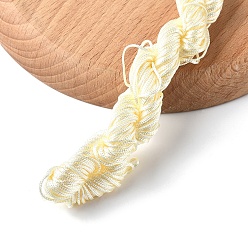 Светлый Золото-желтый 1 пучок нейлоновых ниток для изготовления бисерных украшений, светлый золотарник желтый, 1 мм, около 28.43 ярдов (26 м) / пачка