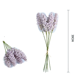чертополох 6 шт., искусственный цветок из пластика лаванды, искусственный цветок для внутреннего и наружного украшения, чертополох, 300x350 мм