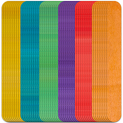 (52) Непрозрачная лаванда 2 наборы деревянных палочек для поделок, палочки от мороженого, разноцветные, 150x18x1.6 мм, о 50 шт / комплект