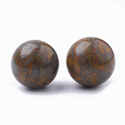 Натуральный Агат Натуральный бамбуковый лист агатовые украшения, круглые, 49~51 мм
