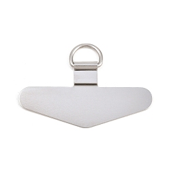 Нержавеющая Сталь Цвет 201 Нашивка на ремешок для мобильного телефона из нержавеющей стали, Запасная часть соединителя ремешка для телефона, вкладка для безопасности сотового телефона, треугольные, цвет нержавеющей стали, 30 мм