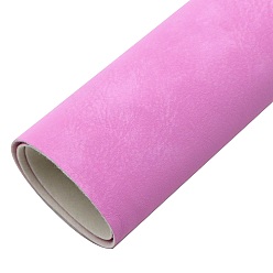 Фиолетовый Матовые ткани из искусственной кожи из ПВХ, поделки товары для рукоделия, фиолетовые, 33x20 см
