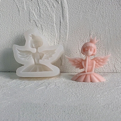 Angel & Fairy Силиконовые формы для портрета ангела и феи, свечи, бюста, для изготовления ароматических свечей для скульптуры половины тела, ангел и фея, 8.5x8.5x2.5 см